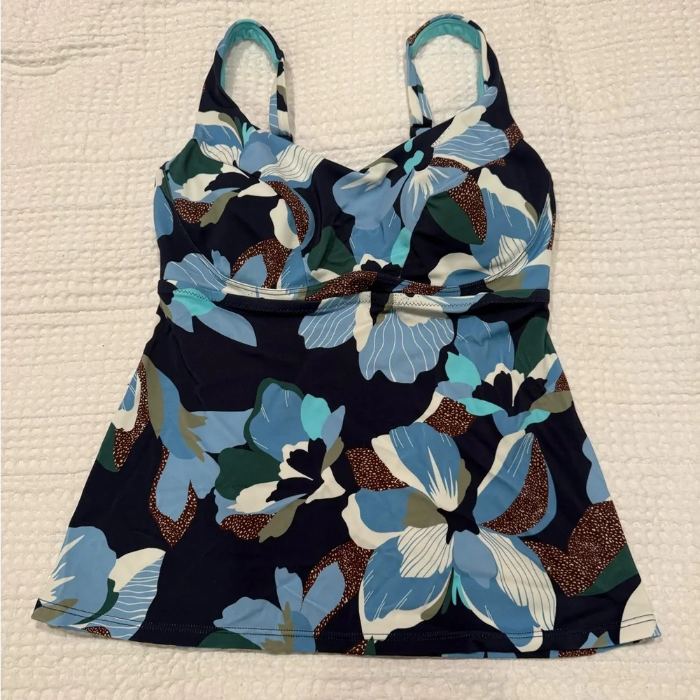 Athleta Blue Floral Bikini Set - Picture 2 of 5